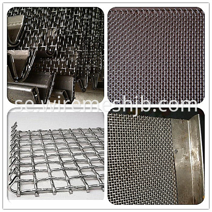 Crimped wire mining screen